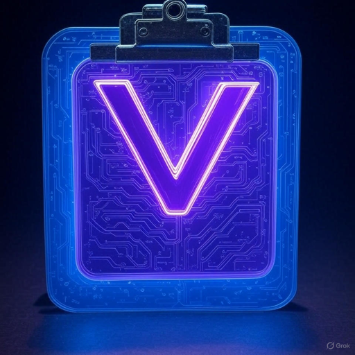 Vspot application icon - purple and blue gradient design